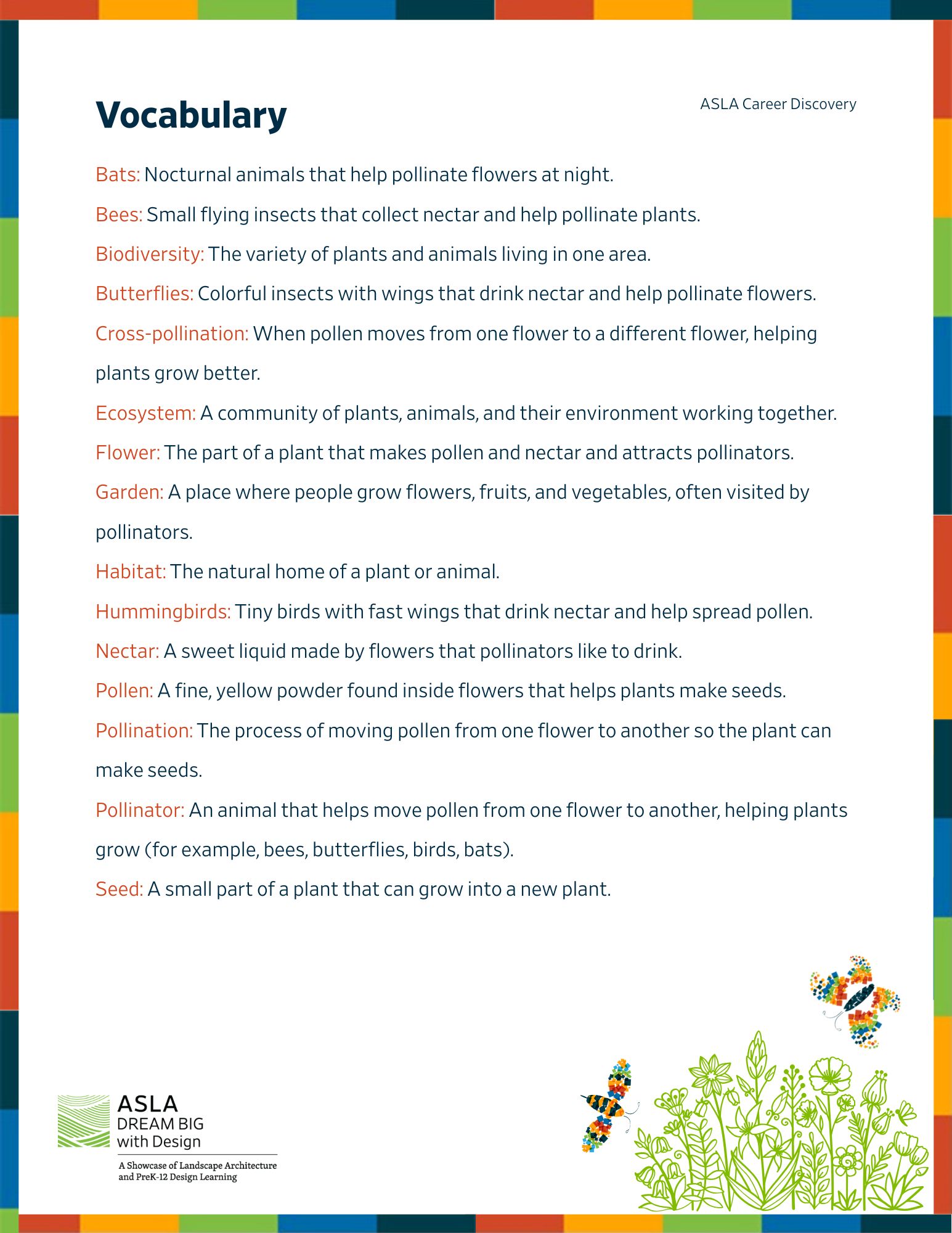 Vocabulary Sheet Revised FINAL